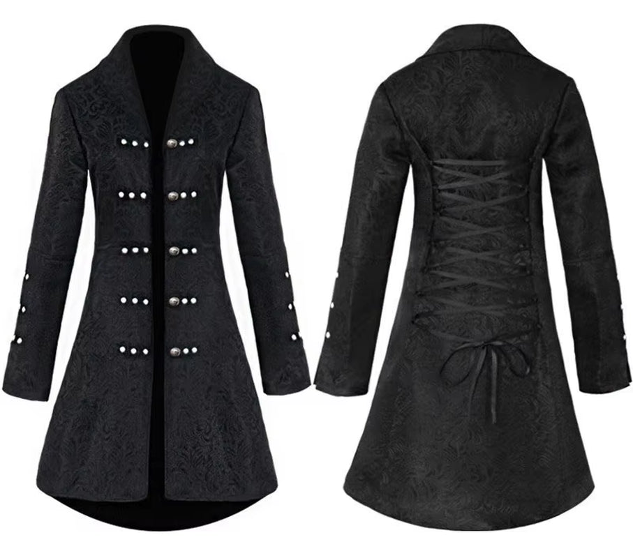 Gothic Superhero's Fancy Picnic Jacket: The Ultimate Dovetail Swallow Coat for Those Who Take Halloween Way Too Seriously!