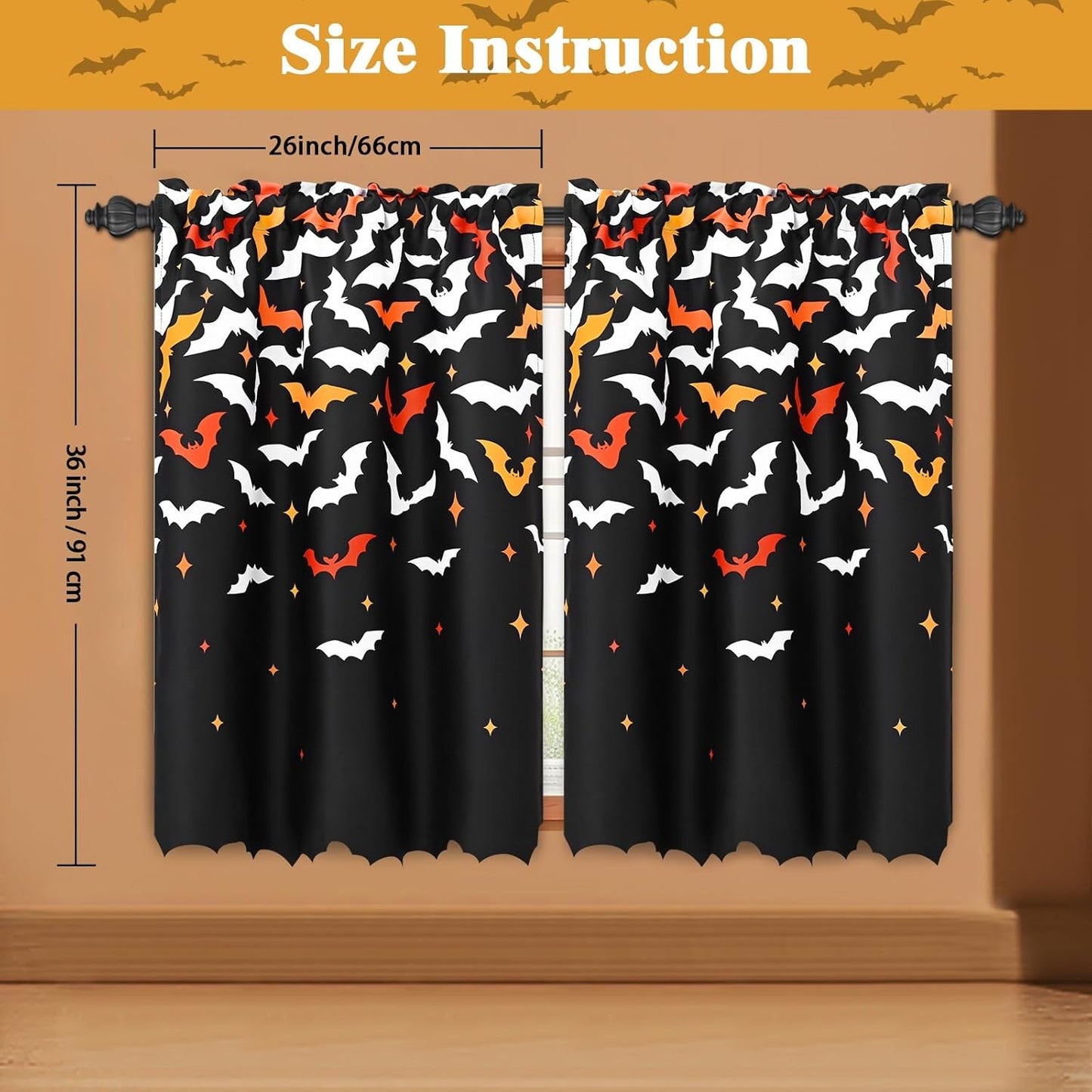 Spooky Chic: Bat-acular Blackout Curtains for Those Who Can’t Handle Daylight Savings!