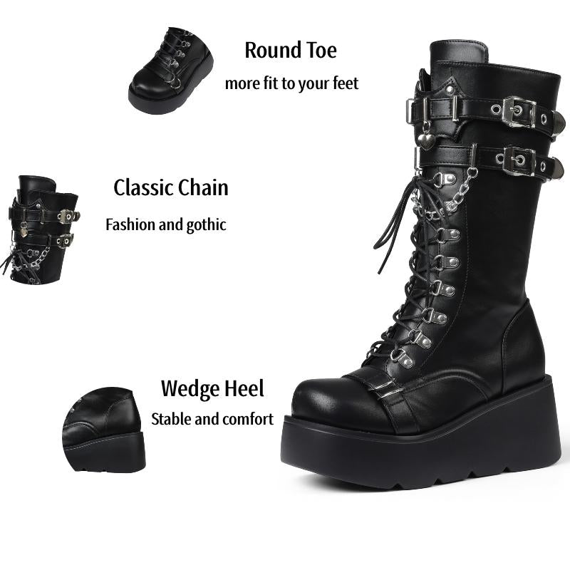 Gothic Giraffe Elevators: Knee High Style for the Leggy and Darkly Inclined!