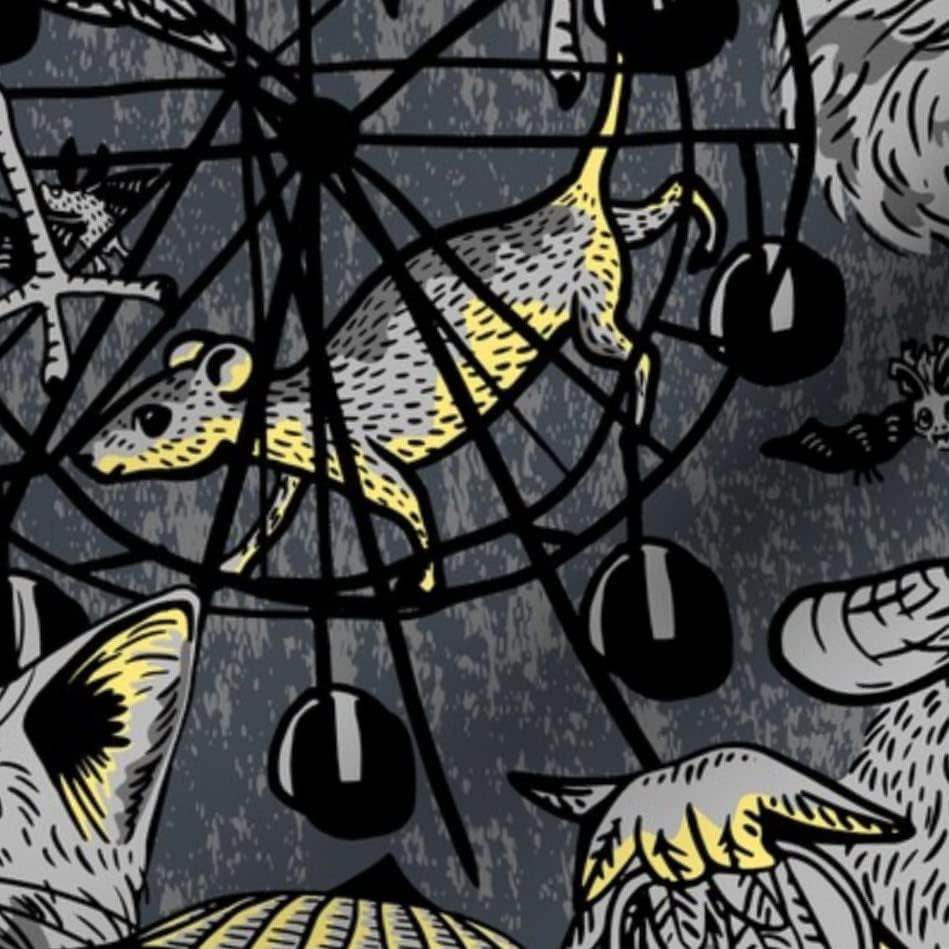 Batty Cat's Spooktacular Petal Power Cotton for Crafty Felines and Ghastly Grommets!