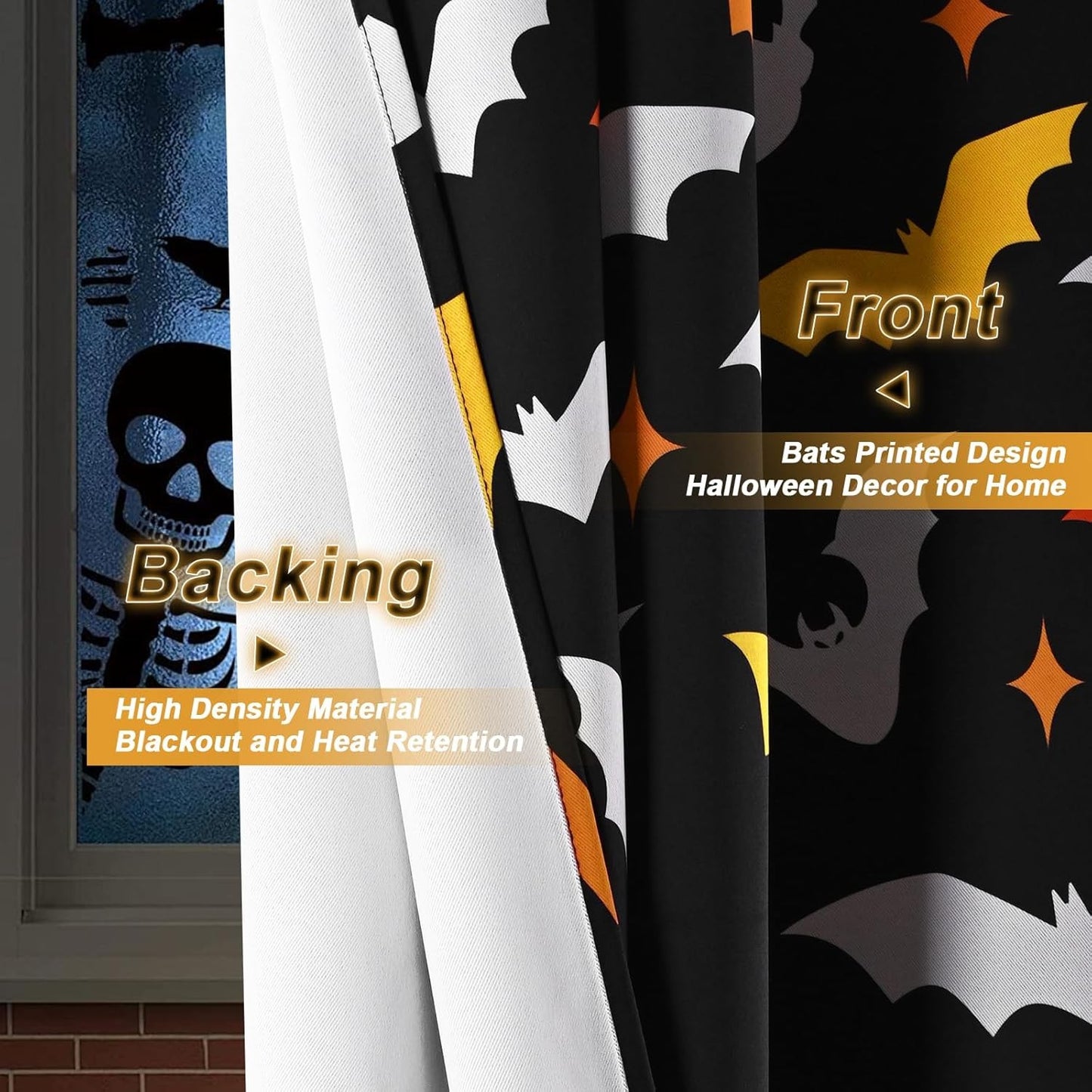Spooky Chic: Bat-acular Blackout Curtains for Those Who Can’t Handle Daylight Savings!