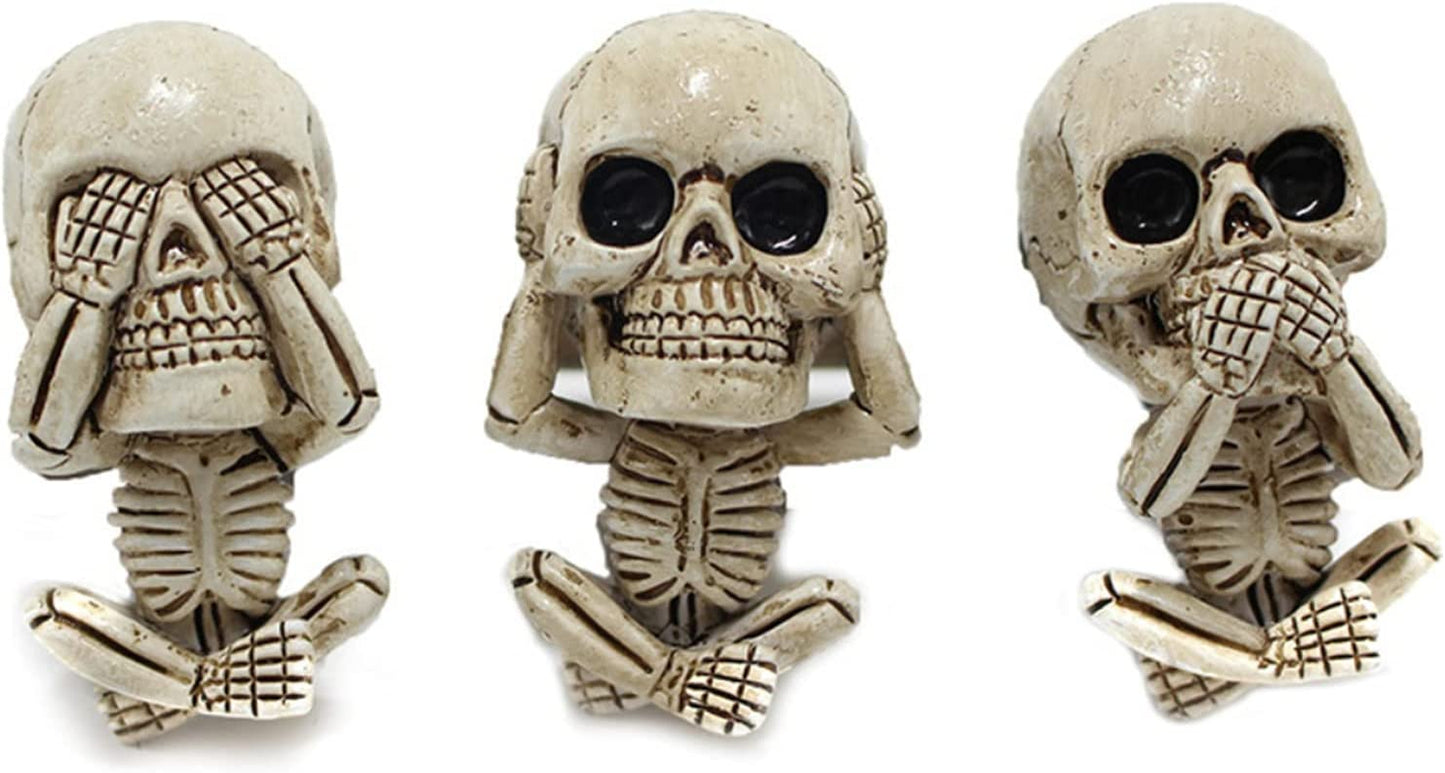 Skull Car Air Freshener Clips - 3 Pack Decorative Vent Accessories for Aromatherapy & Unique Gifts for Men/Women - Perfect for Thanksgiving & Christmas!