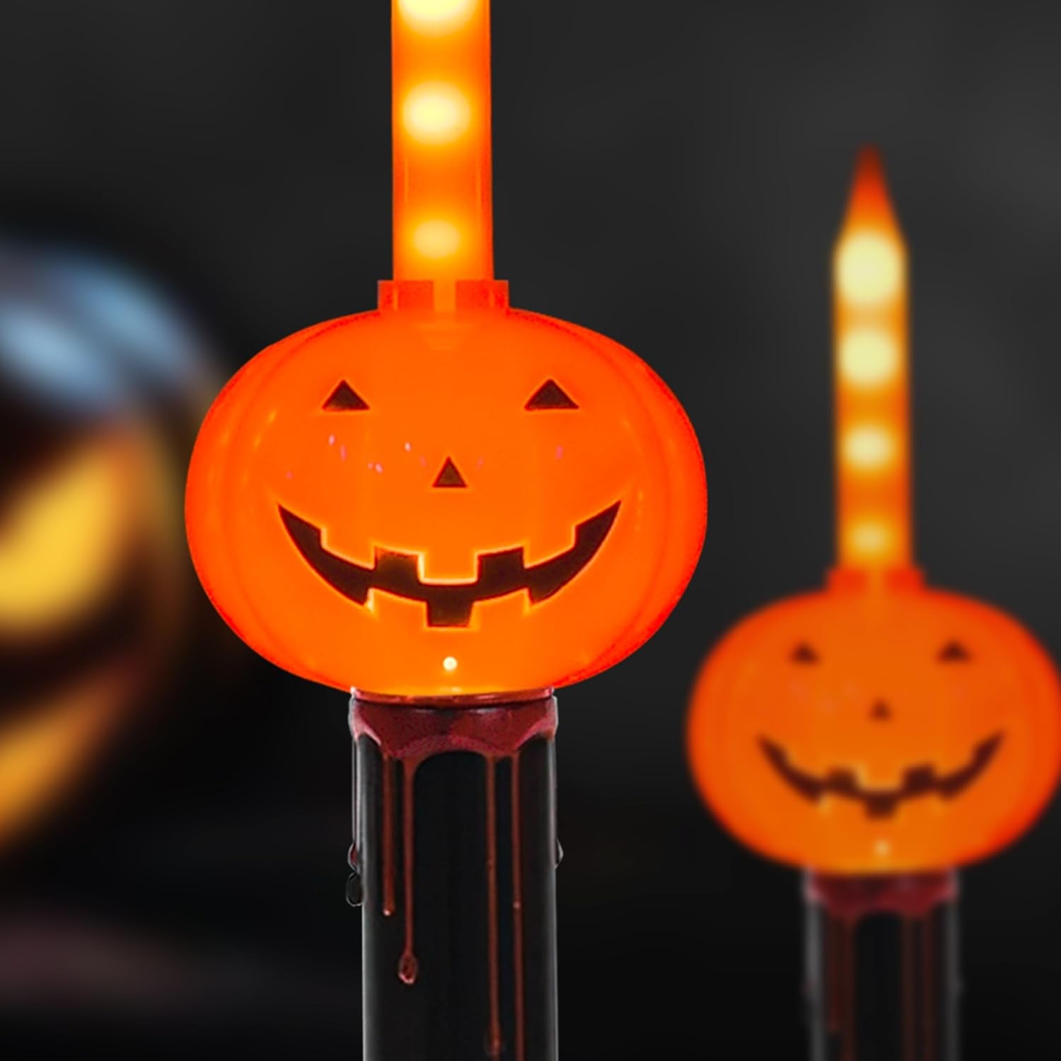 Bone-A-Fide Candle Party: The Eerie Electric Candelabra with 5 Flickering LED Nightlights!