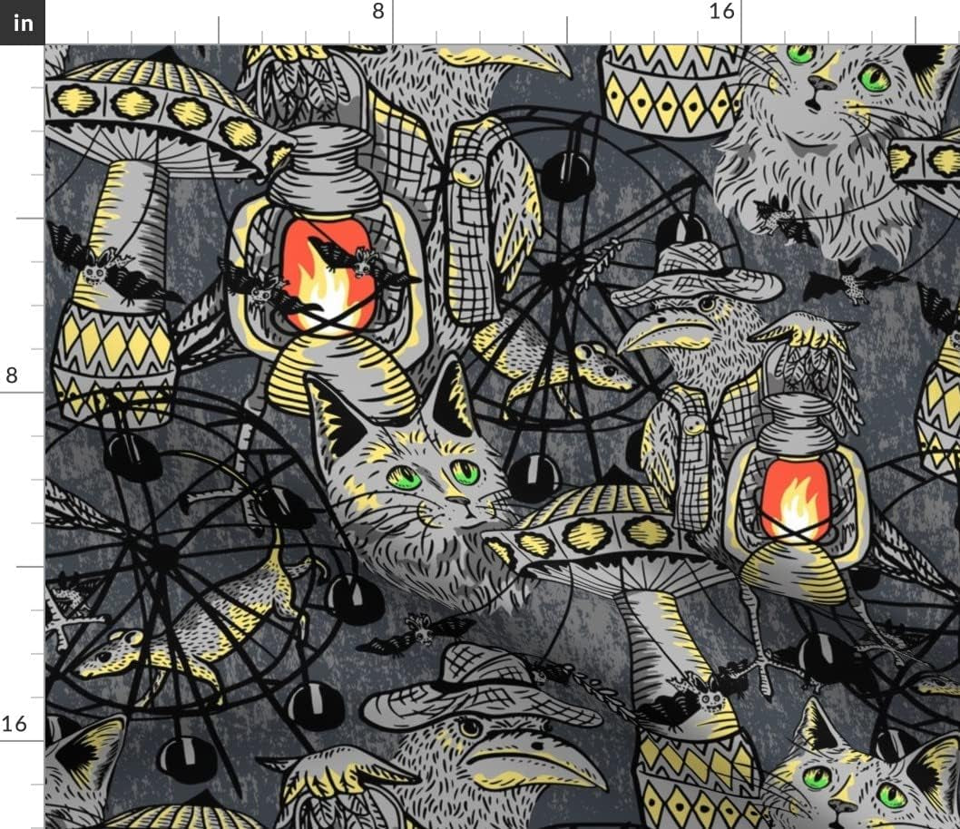 Batty Cat's Spooktacular Petal Power Cotton for Crafty Felines and Ghastly Grommets!