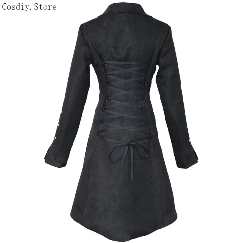Gothic Superhero's Fancy Picnic Jacket: The Ultimate Dovetail Swallow Coat for Those Who Take Halloween Way Too Seriously!