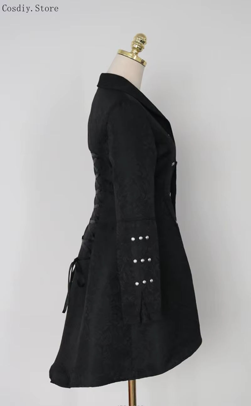 Gothic Superhero's Fancy Picnic Jacket: The Ultimate Dovetail Swallow Coat for Those Who Take Halloween Way Too Seriously!