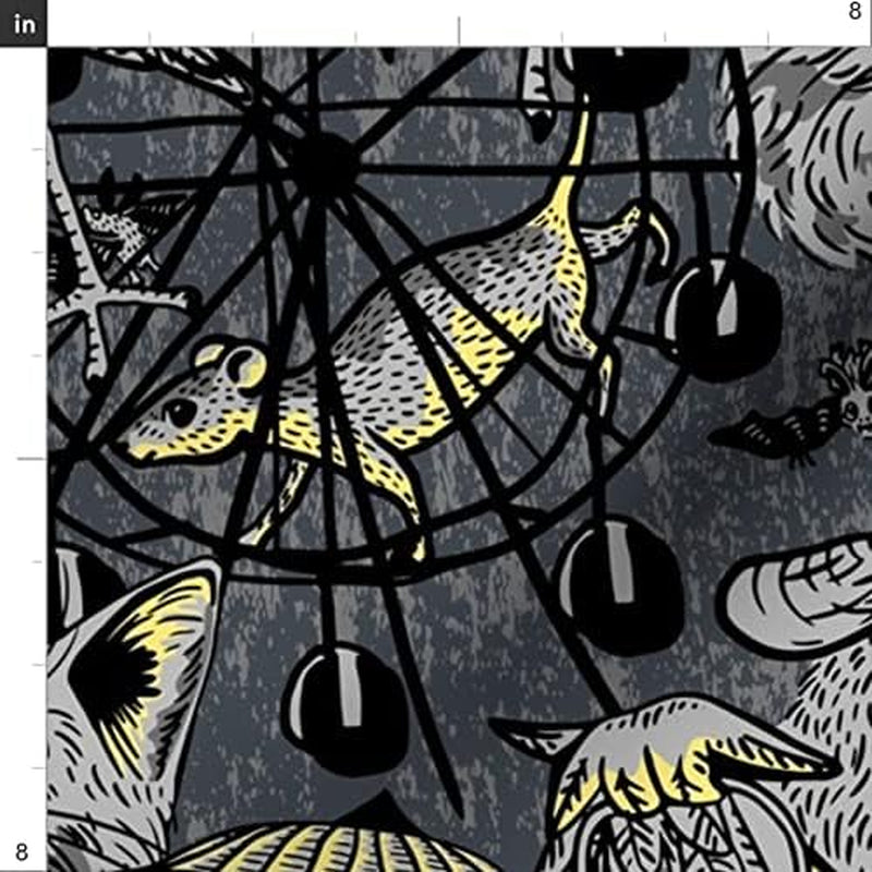 Batty Cat's Spooktacular Petal Power Cotton for Crafty Felines and Ghastly Grommets!