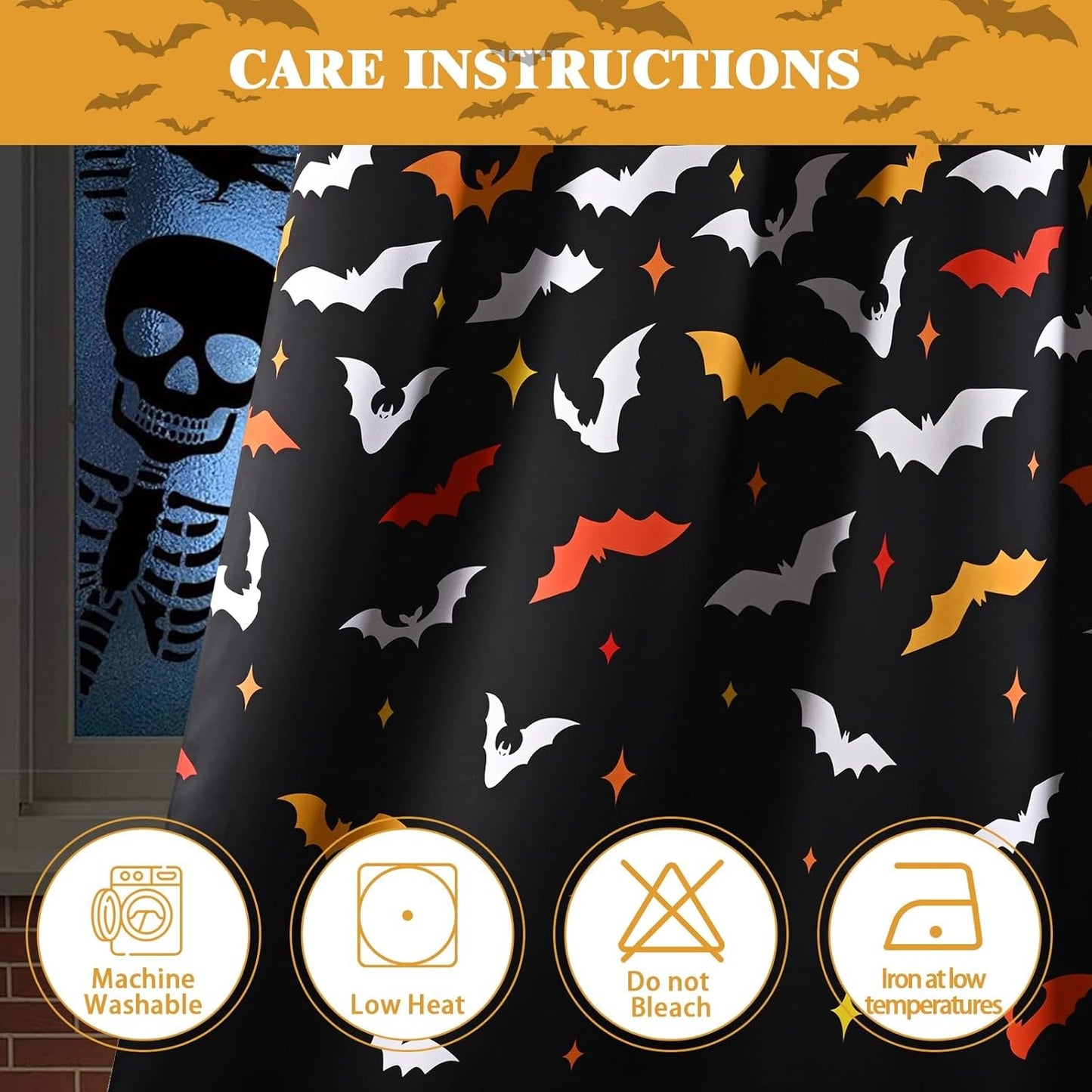 Spooky Chic: Bat-acular Blackout Curtains for Those Who Can’t Handle Daylight Savings!